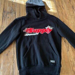Supply & Demand Black Kids Hoodie